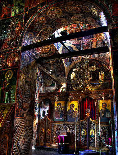 The interior of a Meteora monasteries - Photo: momentary